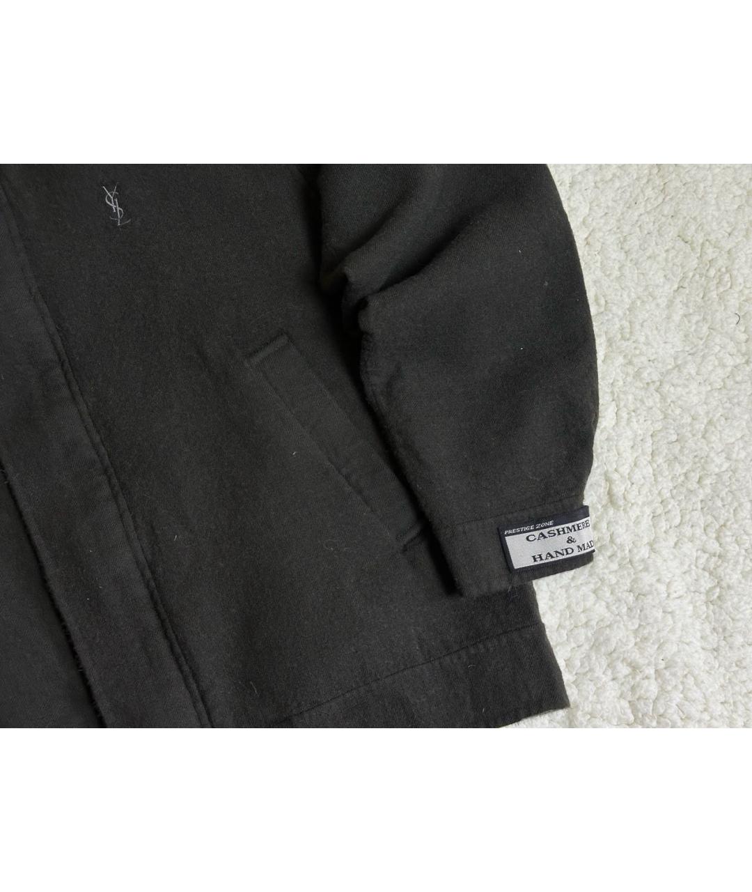 SAINT LAURENT Антрацитовая кашемировая куртка, фото 4