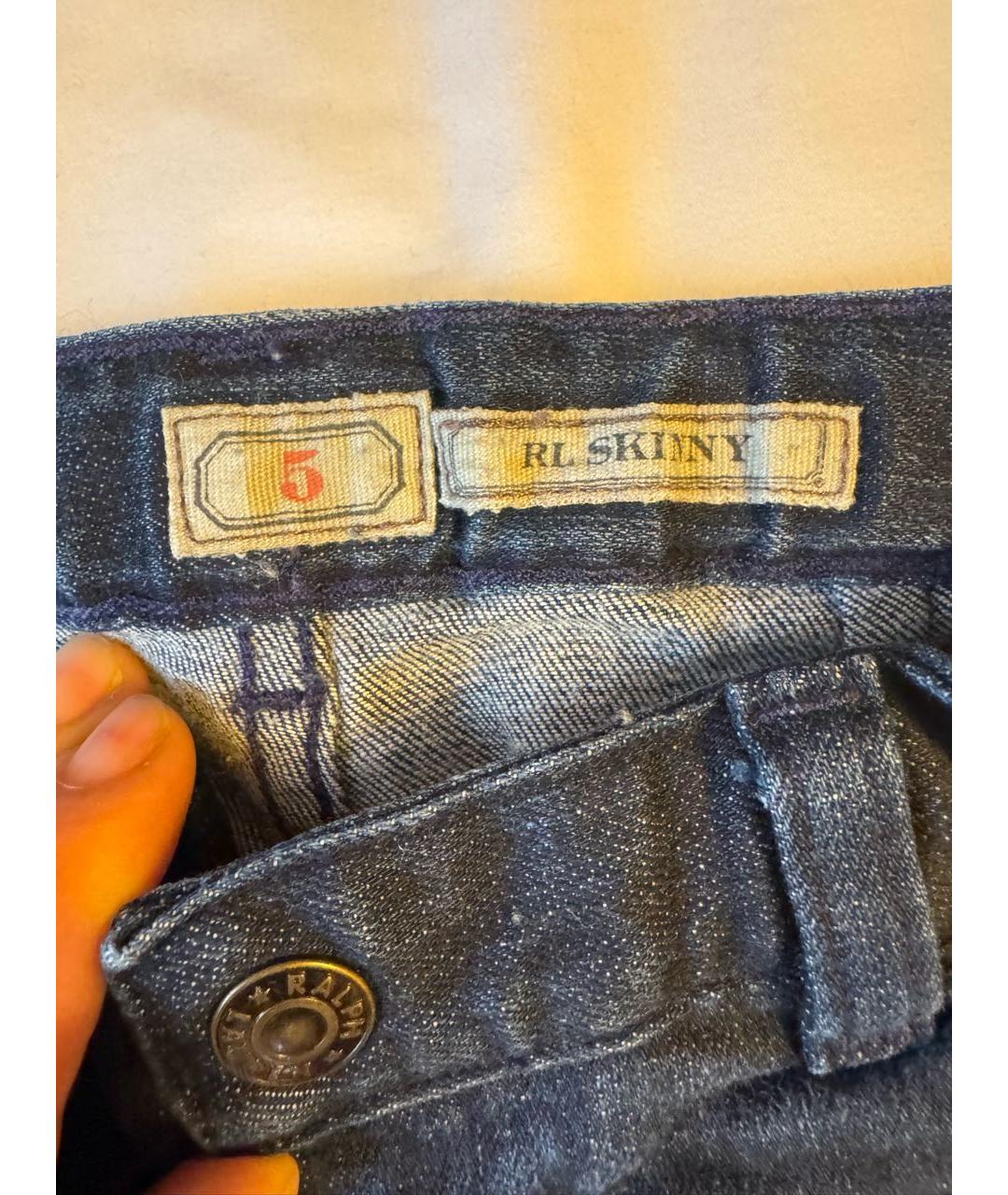 POLO RALPH LAUREN Темно-синие деним детские джинсы, фото 4