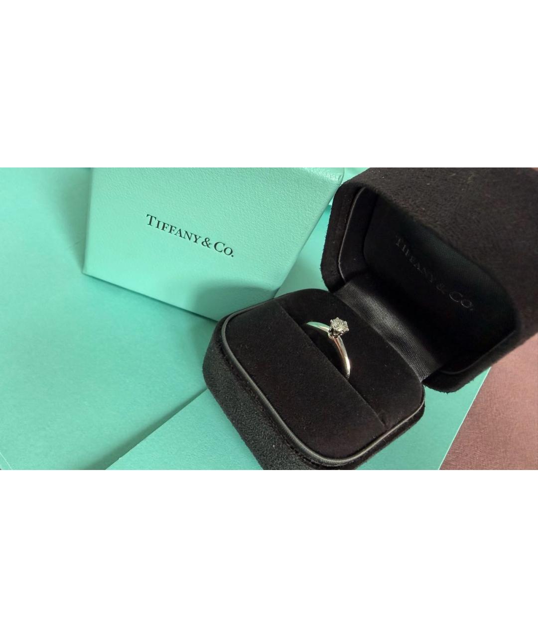 TIFFANY&CO Серебряное платиновое кольцо, фото 5