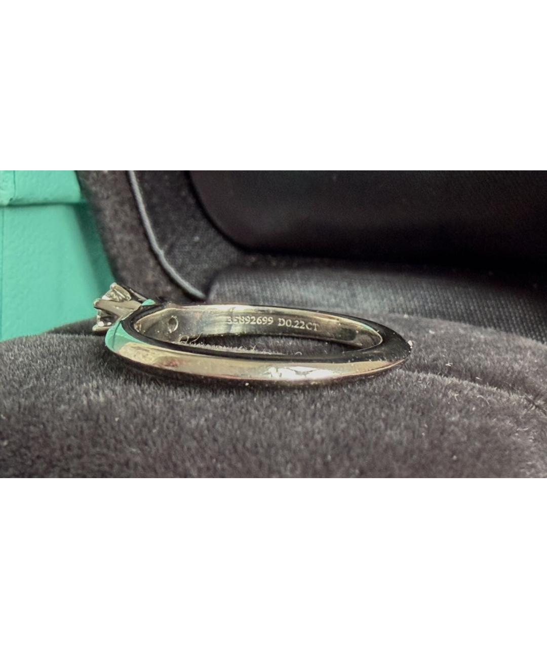 TIFFANY&CO Серебряное платиновое кольцо, фото 4