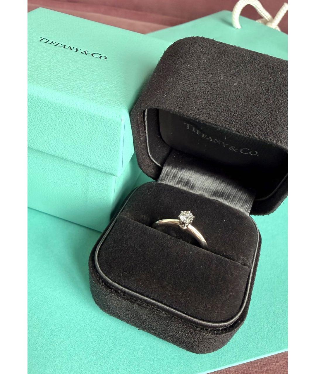 TIFFANY&CO Серебряное платиновое кольцо, фото 2