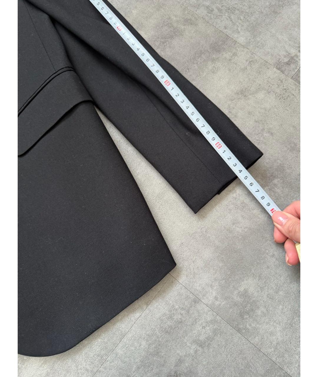 SAINT LAURENT Черный шерстяной жакет/пиджак, фото 7