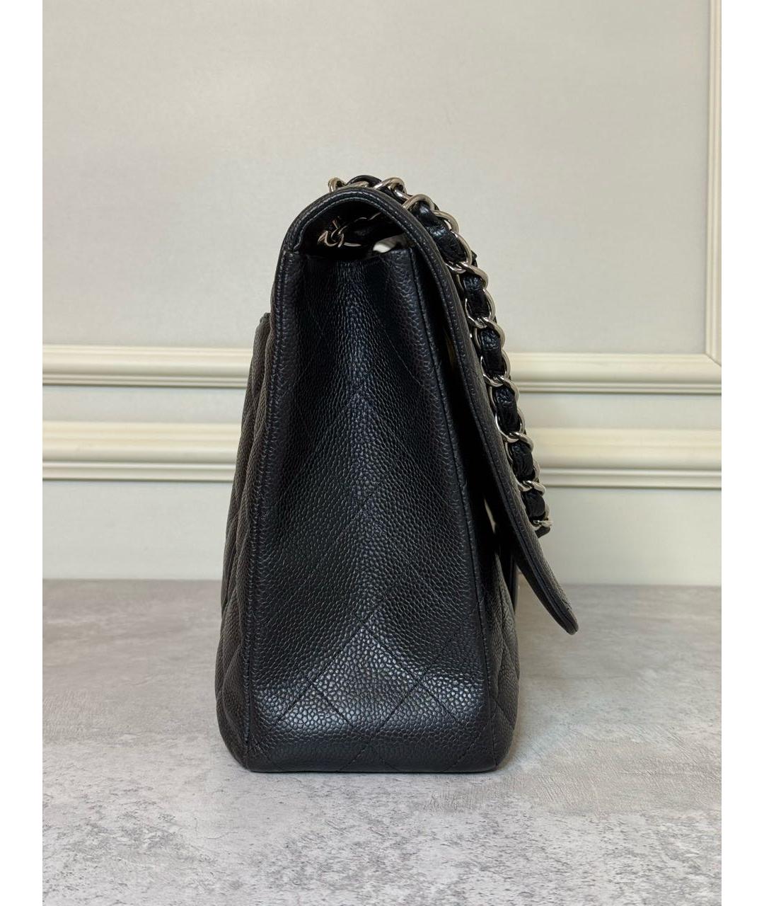 CHANEL Черная кожаная сумка через плечо, фото 3