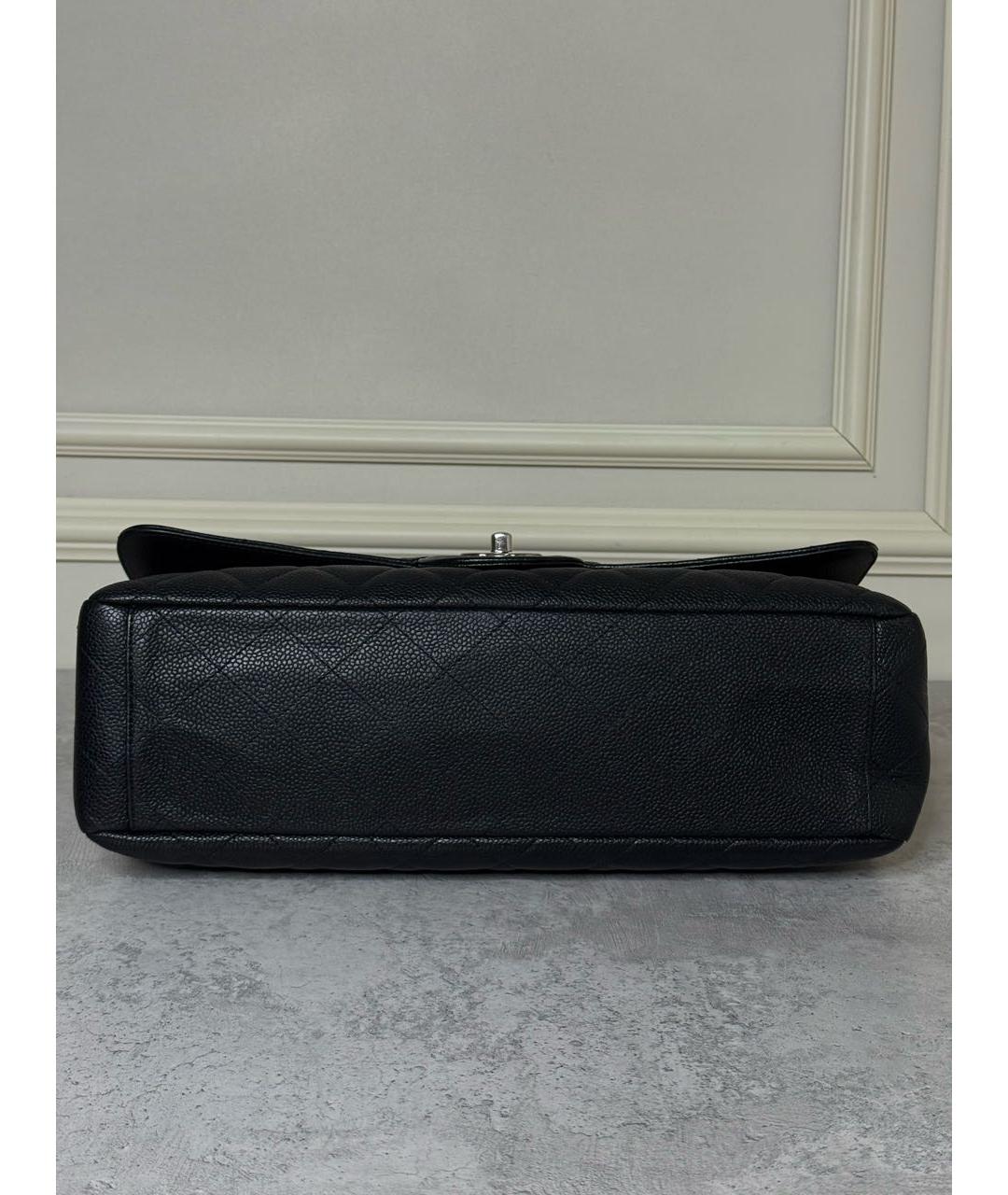 CHANEL Черная кожаная сумка через плечо, фото 6