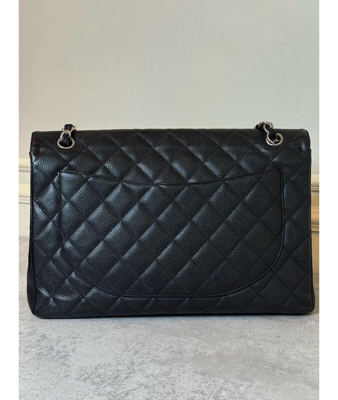 CHANEL Черная кожаная сумка через плечо, фото 2