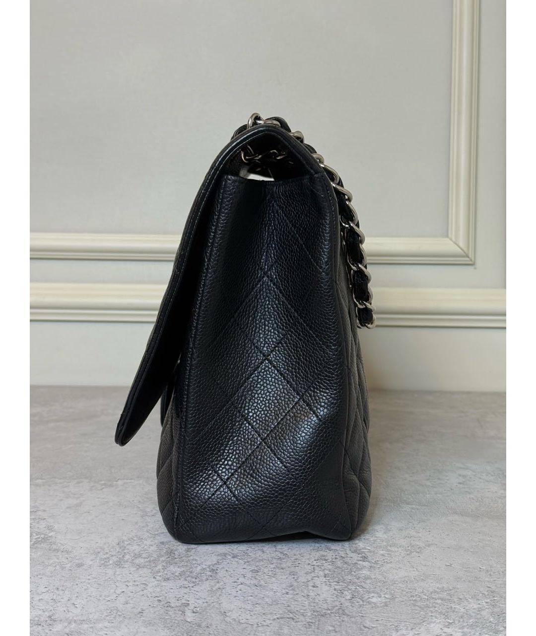 CHANEL Черная кожаная сумка через плечо, фото 4