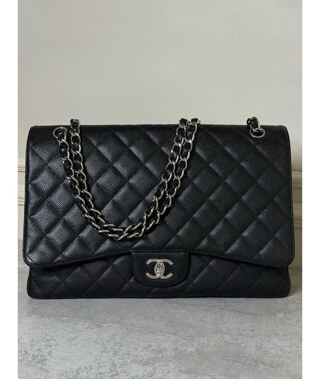 CHANEL Черная кожаная сумка через плечо, фото 9