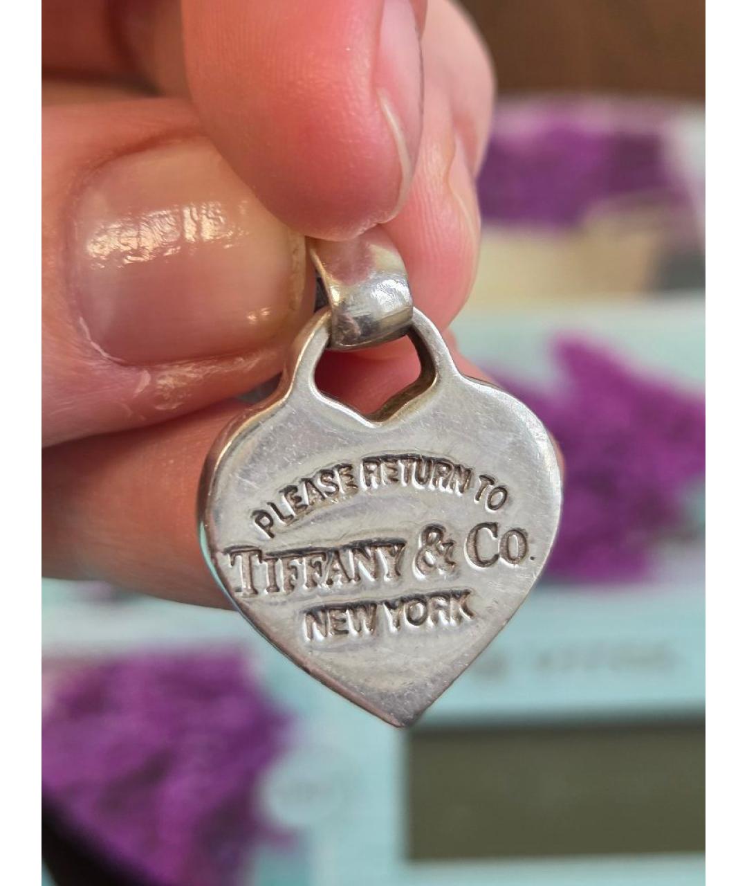 TIFFANY&CO Серебрянный серебряный кулон, фото 4