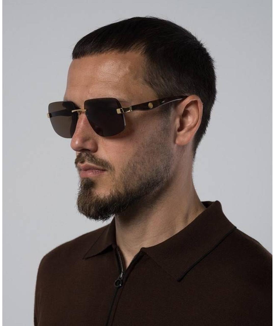 STEFANO RICCI Темно-синие солнцезащитные очки, фото 5