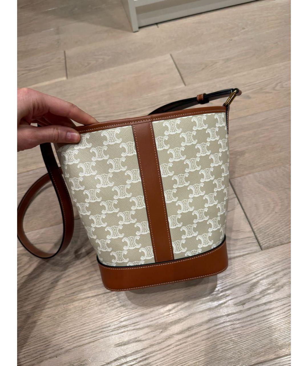 CELINE Бежевая сумка тоут, фото 6