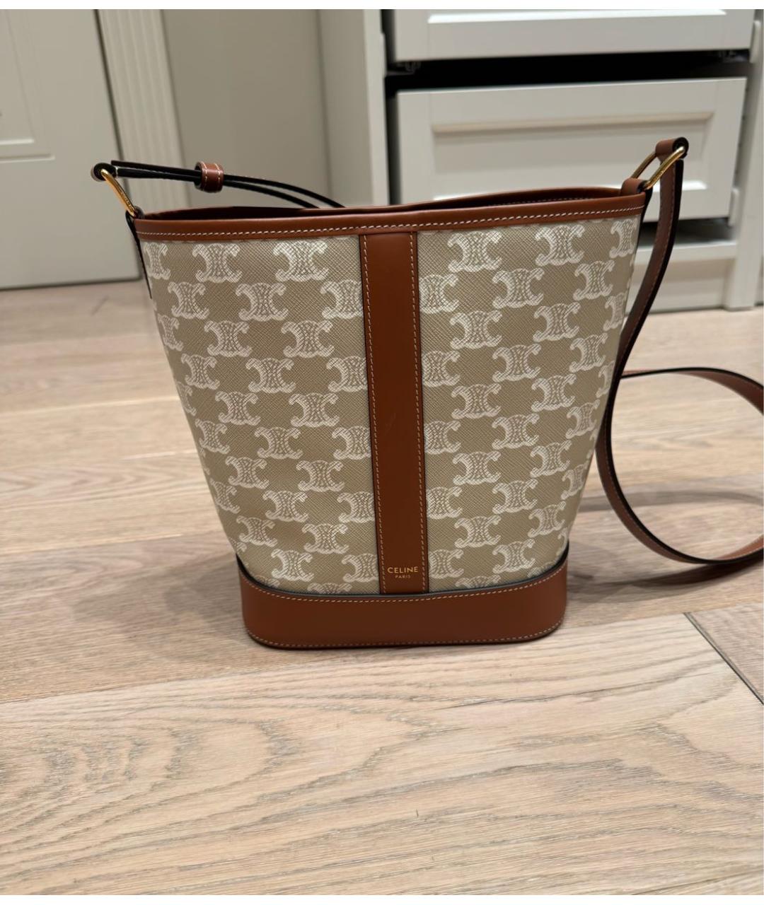 CELINE Бежевая сумка тоут, фото 9