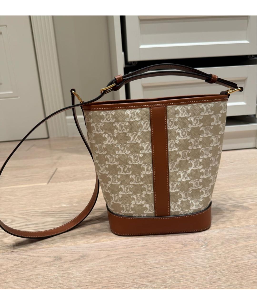 CELINE Бежевая сумка тоут, фото 3