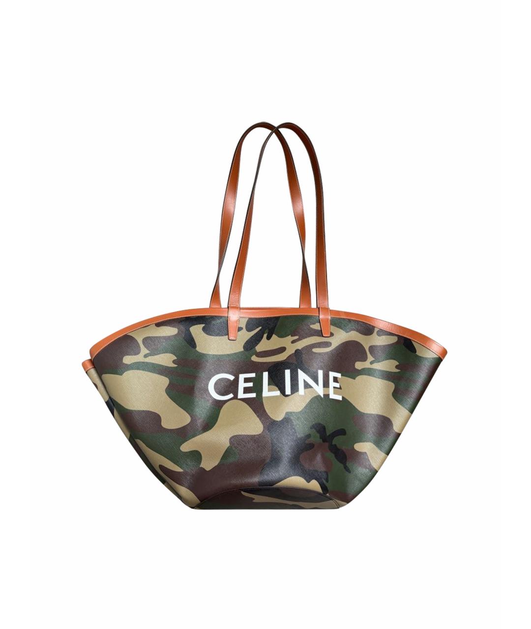 CELINE Хаки сумка тоут, фото 1