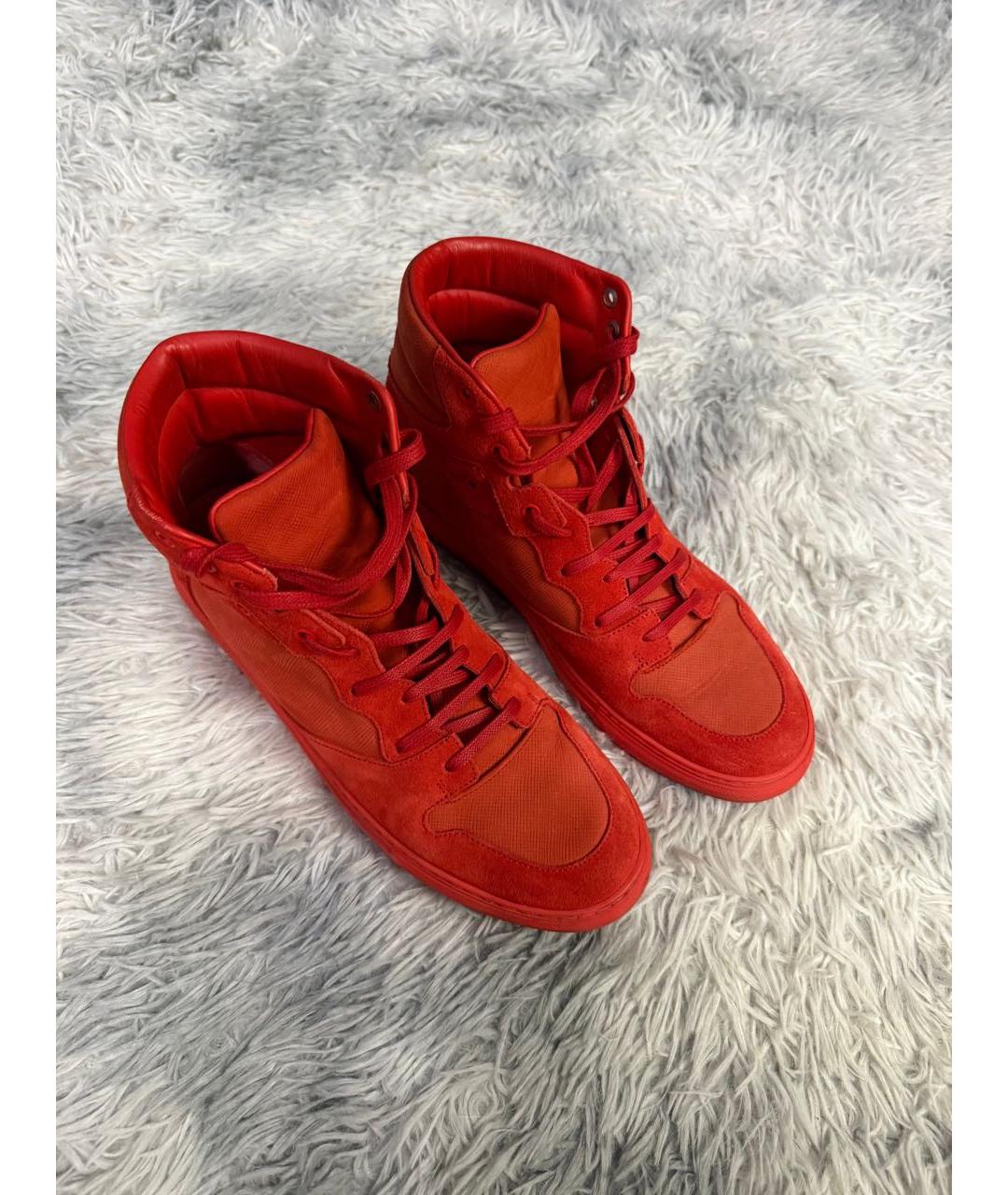 BALENCIAGA Красные высокие кроссовки / кеды, фото 3