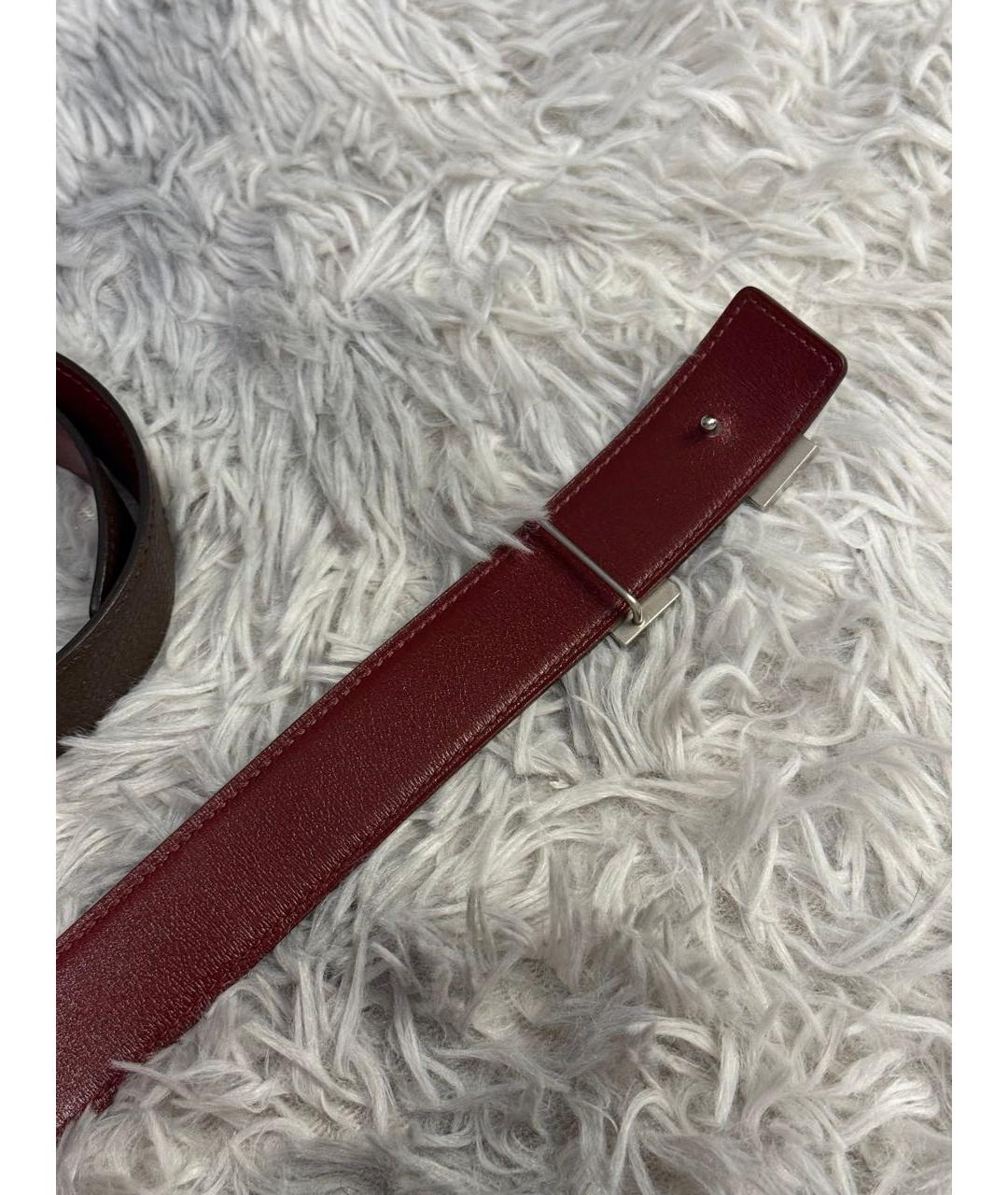 HERMES Коричневый кожаный ремень, фото 3