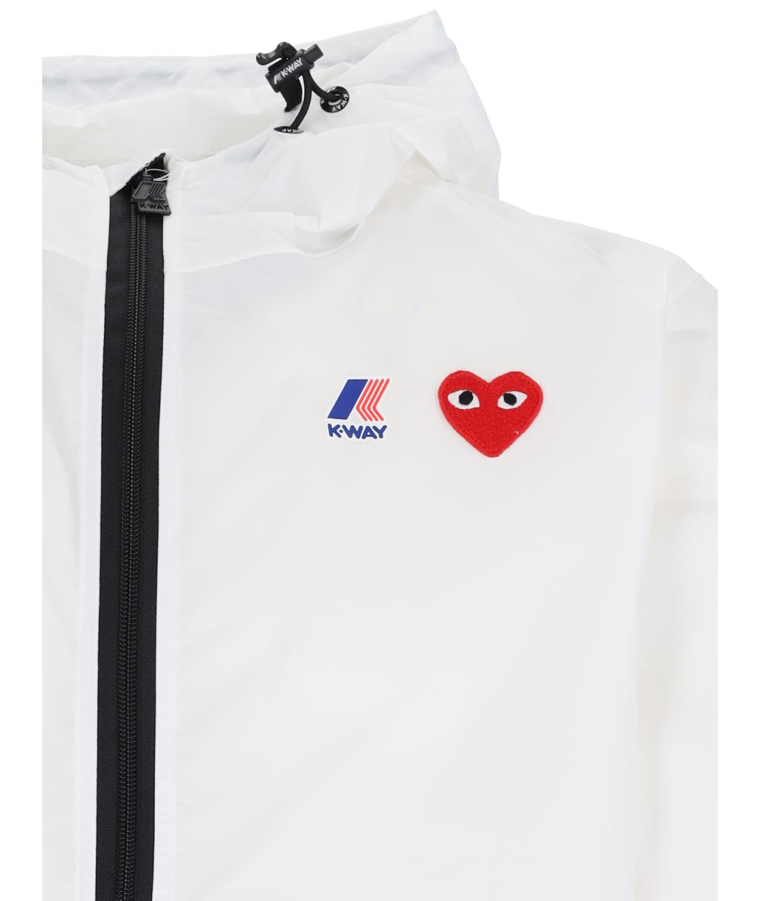 COMME DES GARÇONS PLAY Белая куртка, фото 3