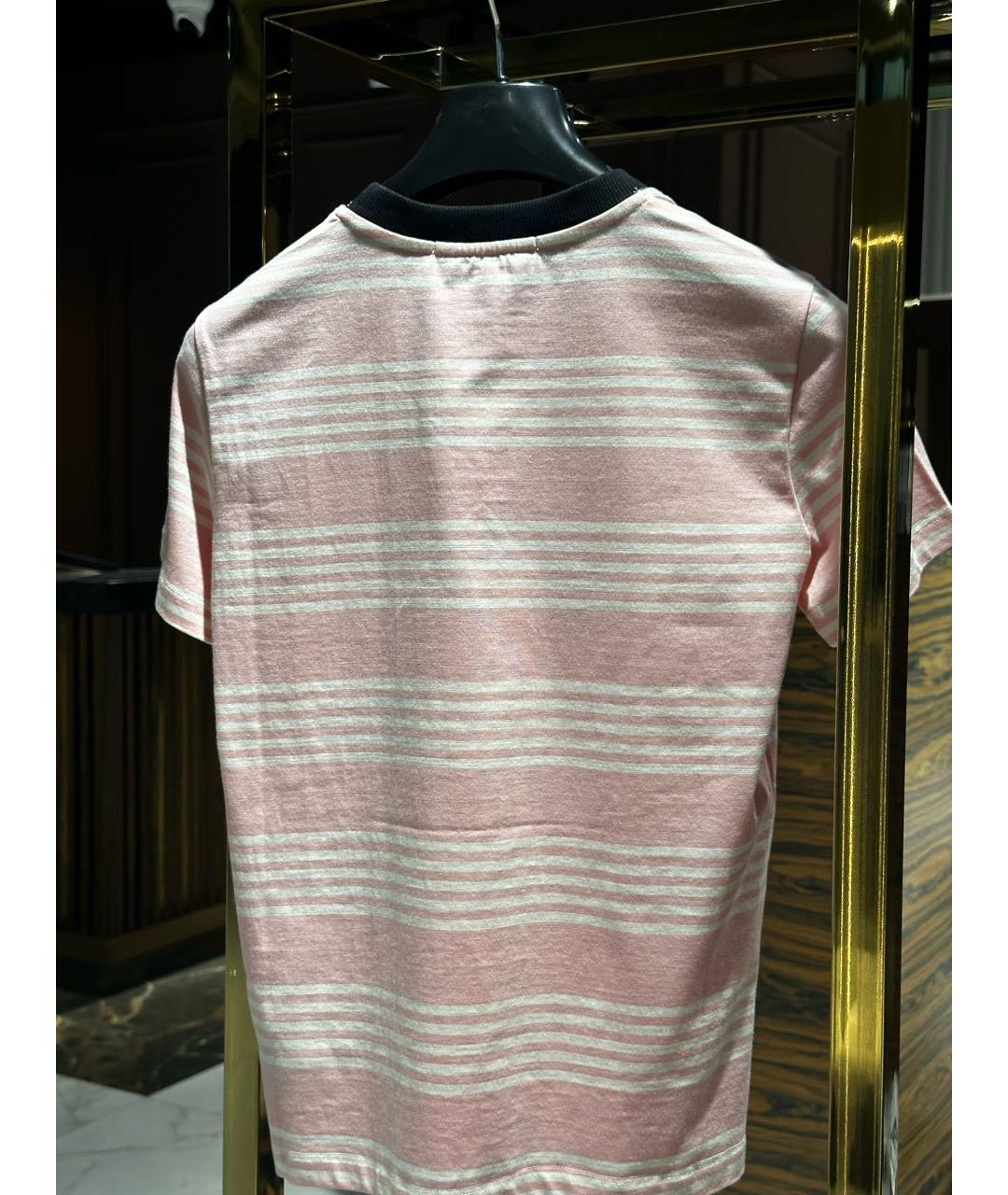 MSGM Розовая хлопковая футболка, фото 2