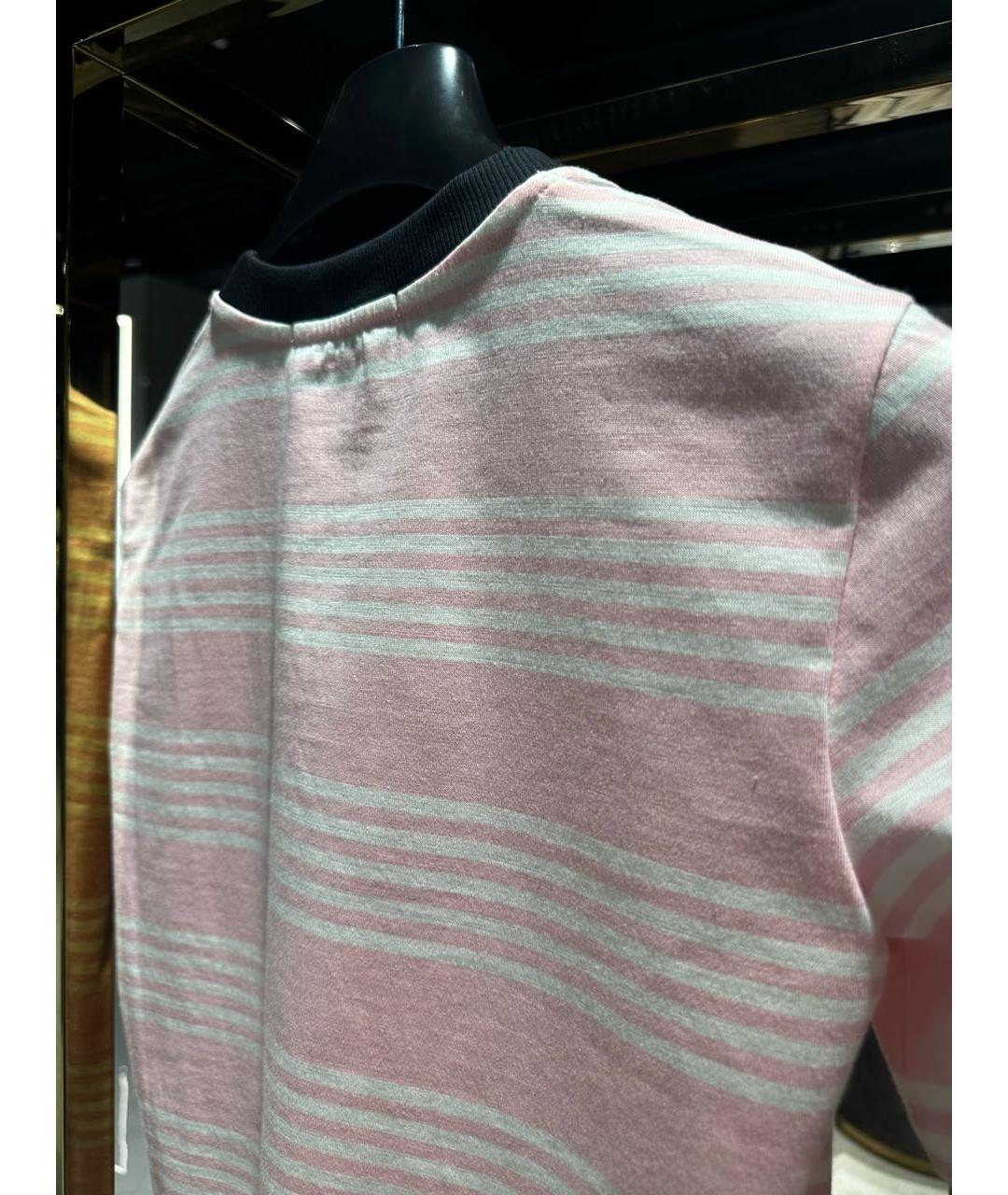 MSGM Розовая хлопковая футболка, фото 4