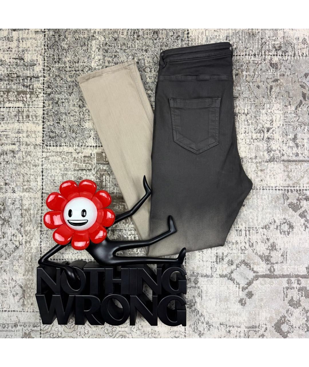 RICK OWENS DRKSHDW Мульти хлопковые джинсы скинни, фото 4