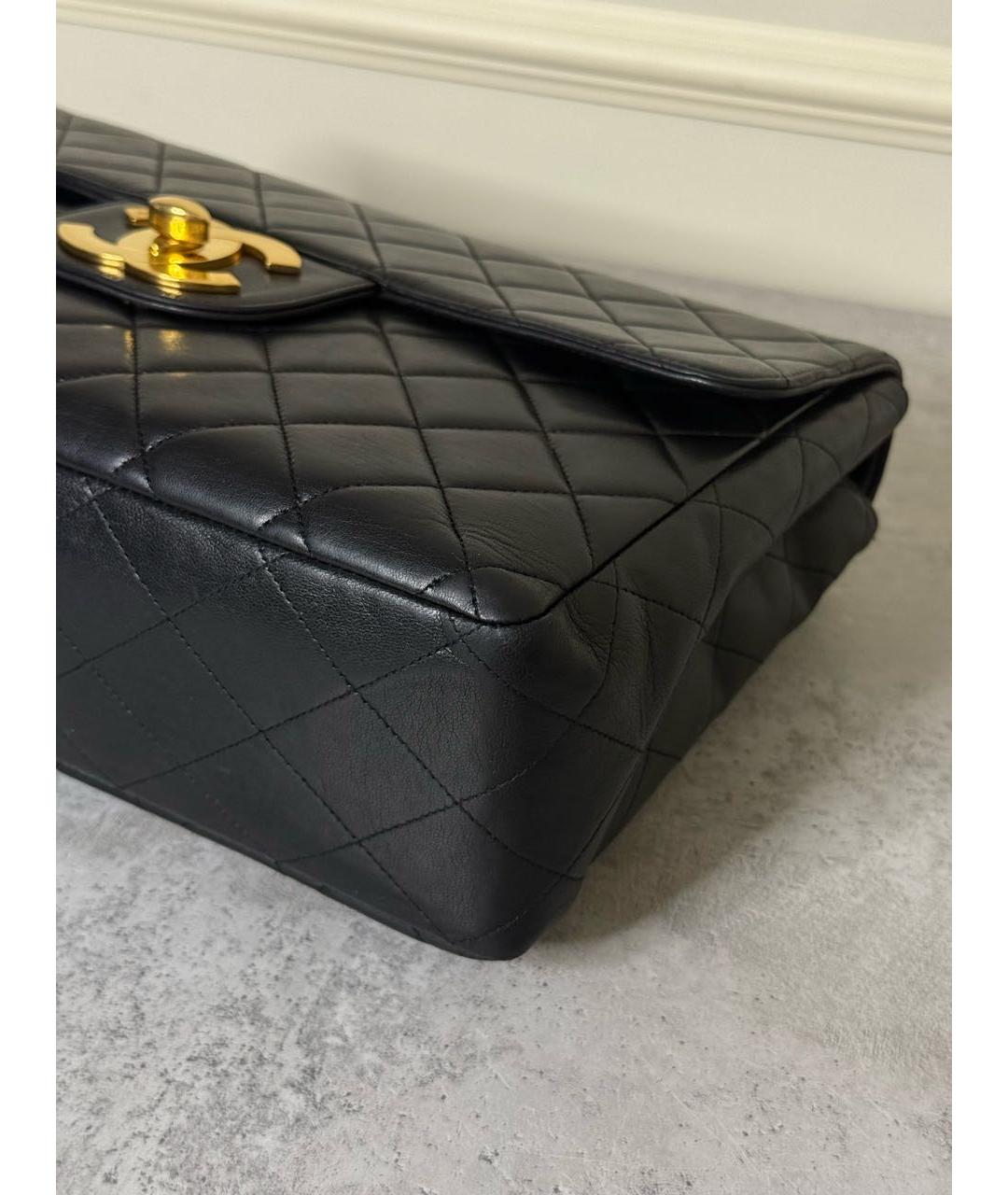 CHANEL Черная кожаная сумка через плечо, фото 5