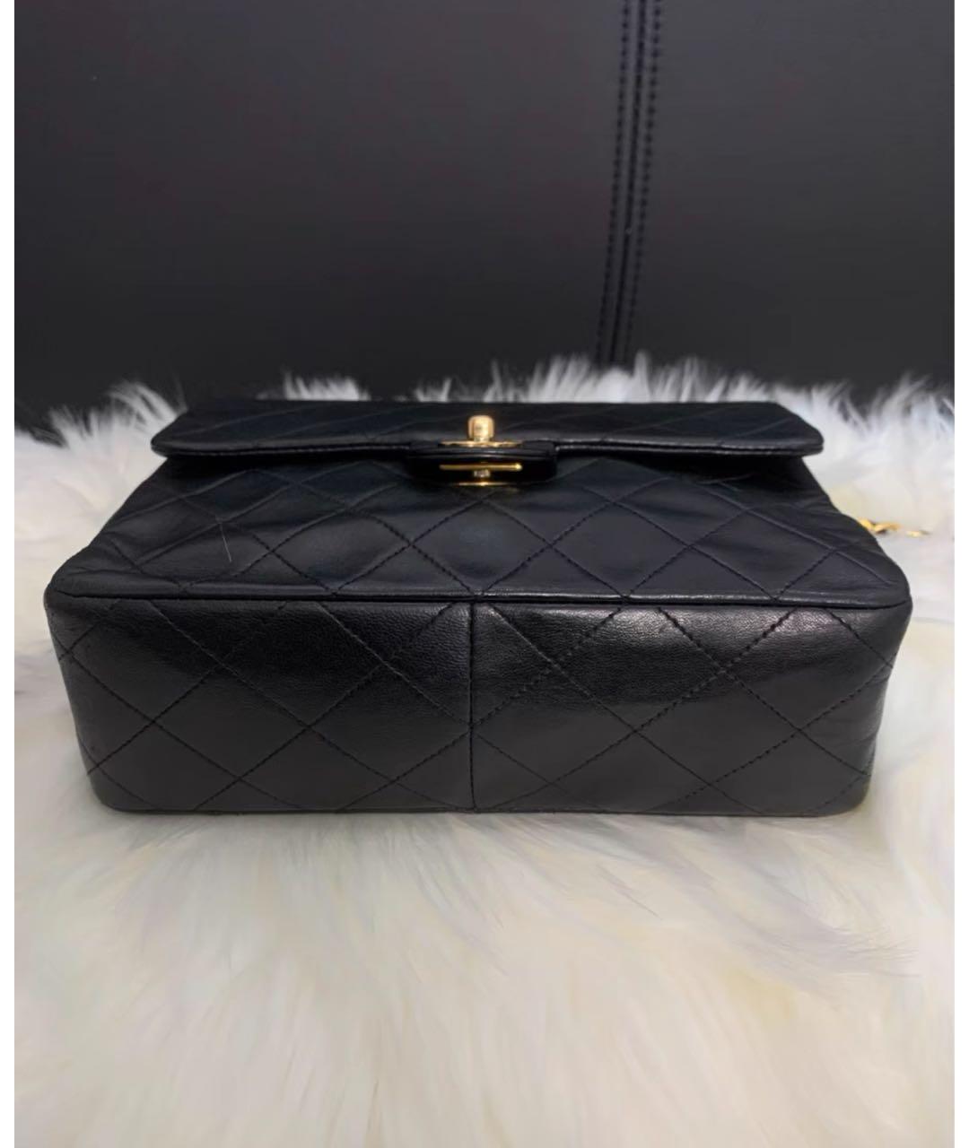 CHANEL Черная кожаная сумка через плечо, фото 4