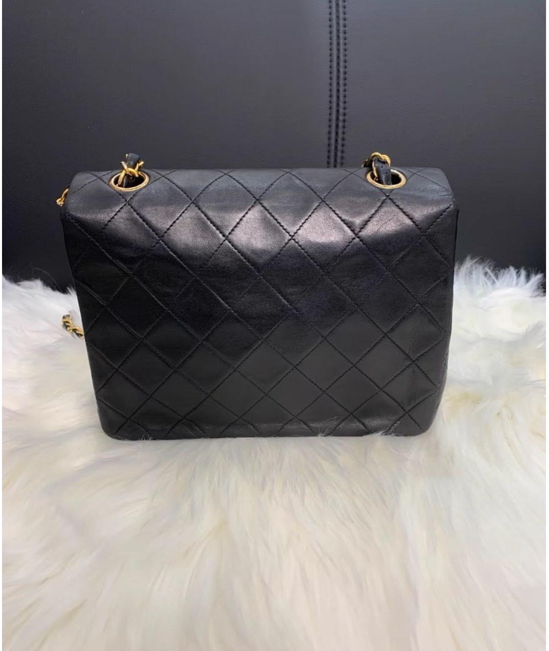 CHANEL Черная кожаная сумка через плечо, фото 3