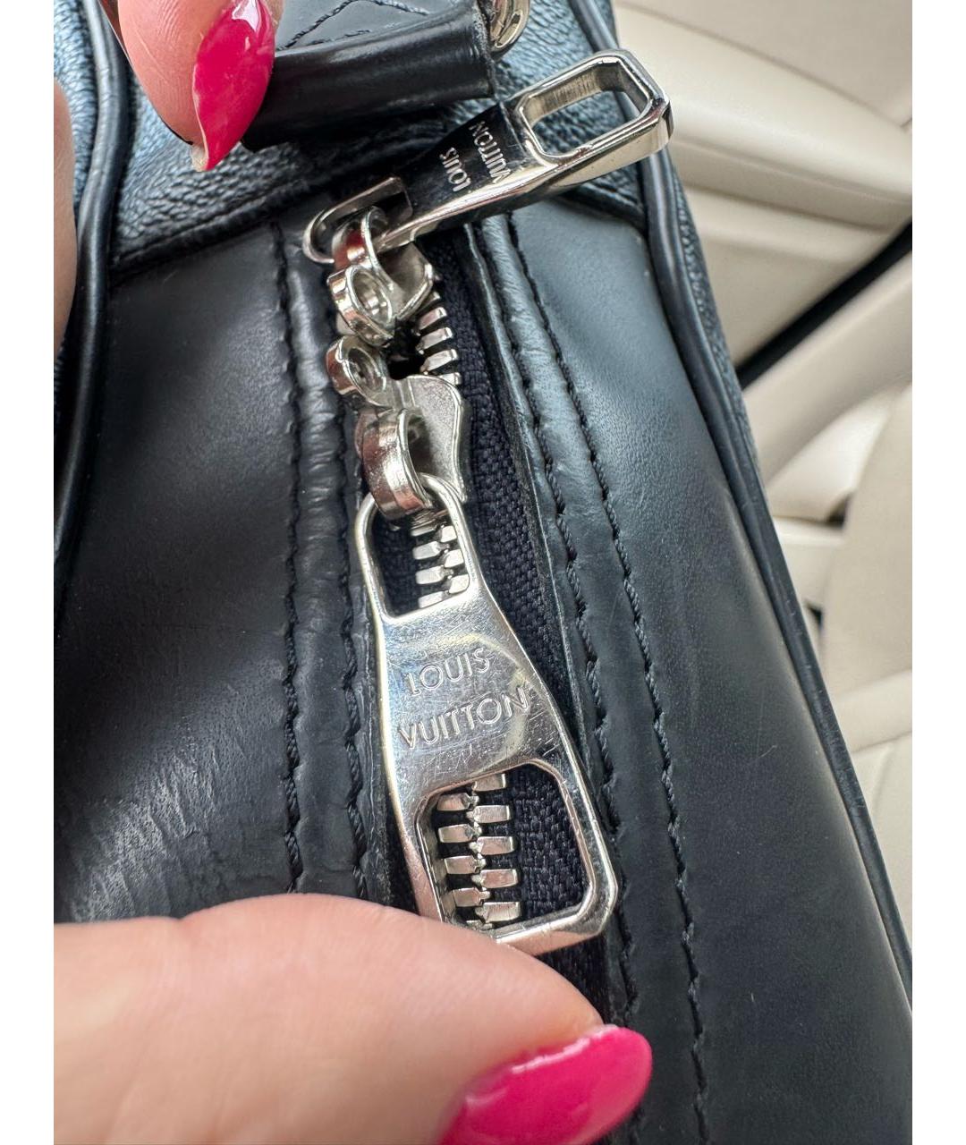 LOUIS VUITTON Темно-синий портфель, фото 2