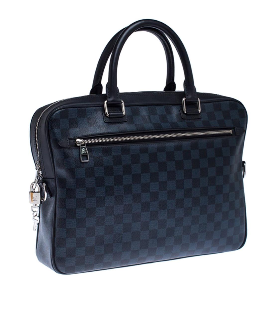 LOUIS VUITTON Темно-синий портфель, фото 7