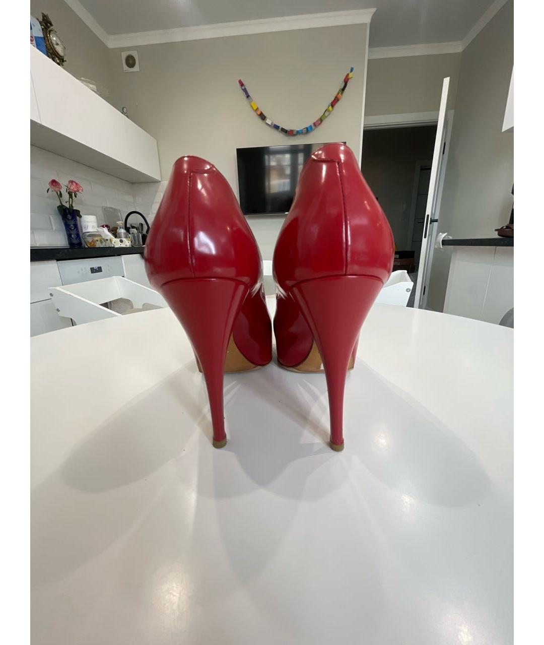 DOLCE&GABBANA Красные туфли из лакированной кожи, фото 4