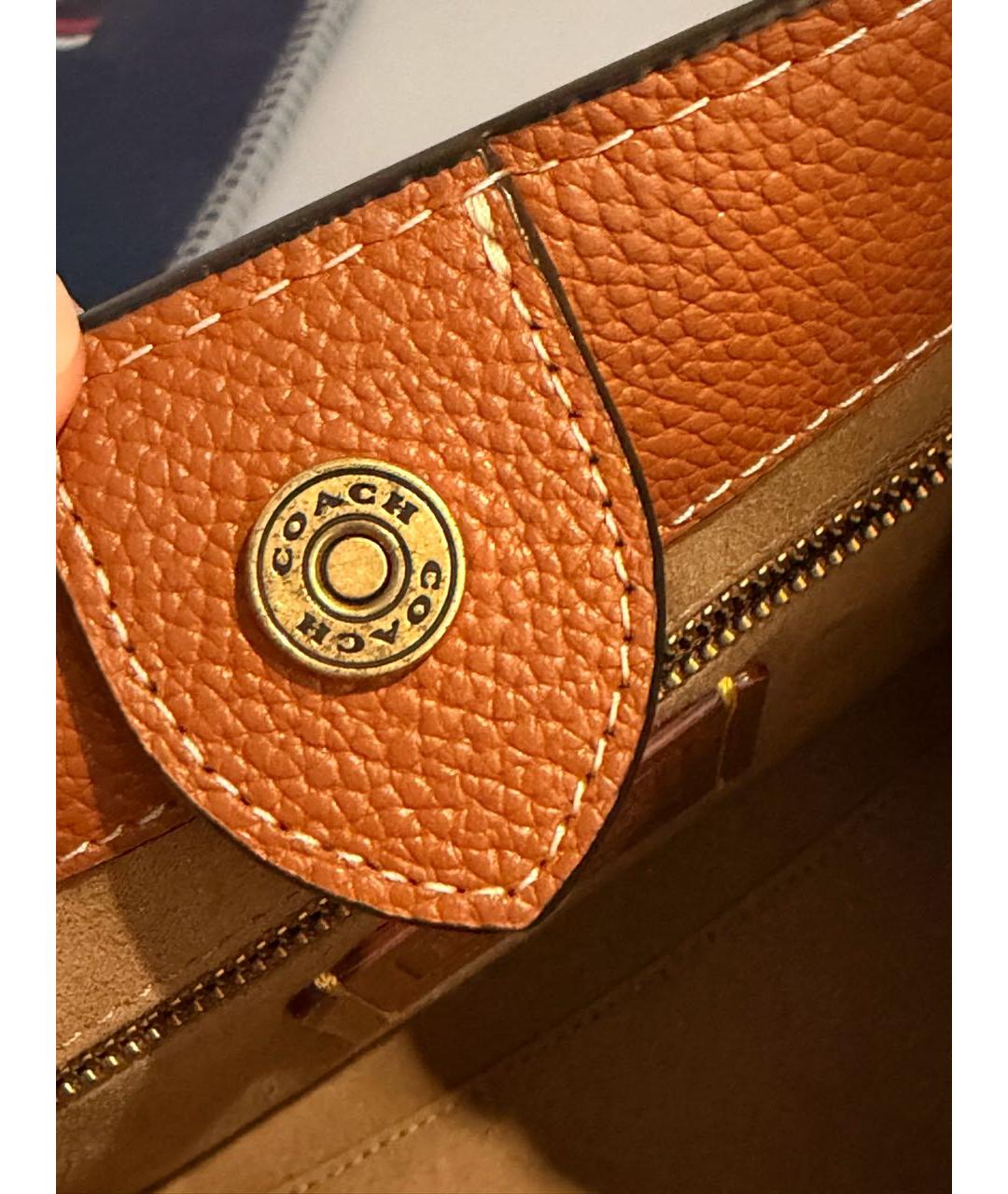 COACH Бежевая сумка тоут, фото 6