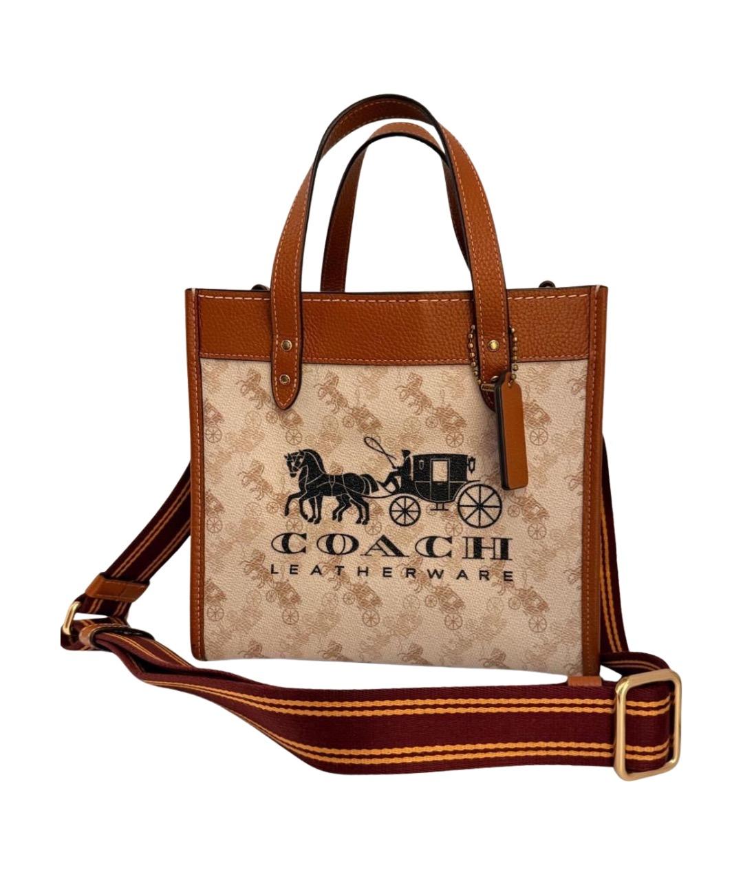 COACH Бежевая сумка тоут, фото 1