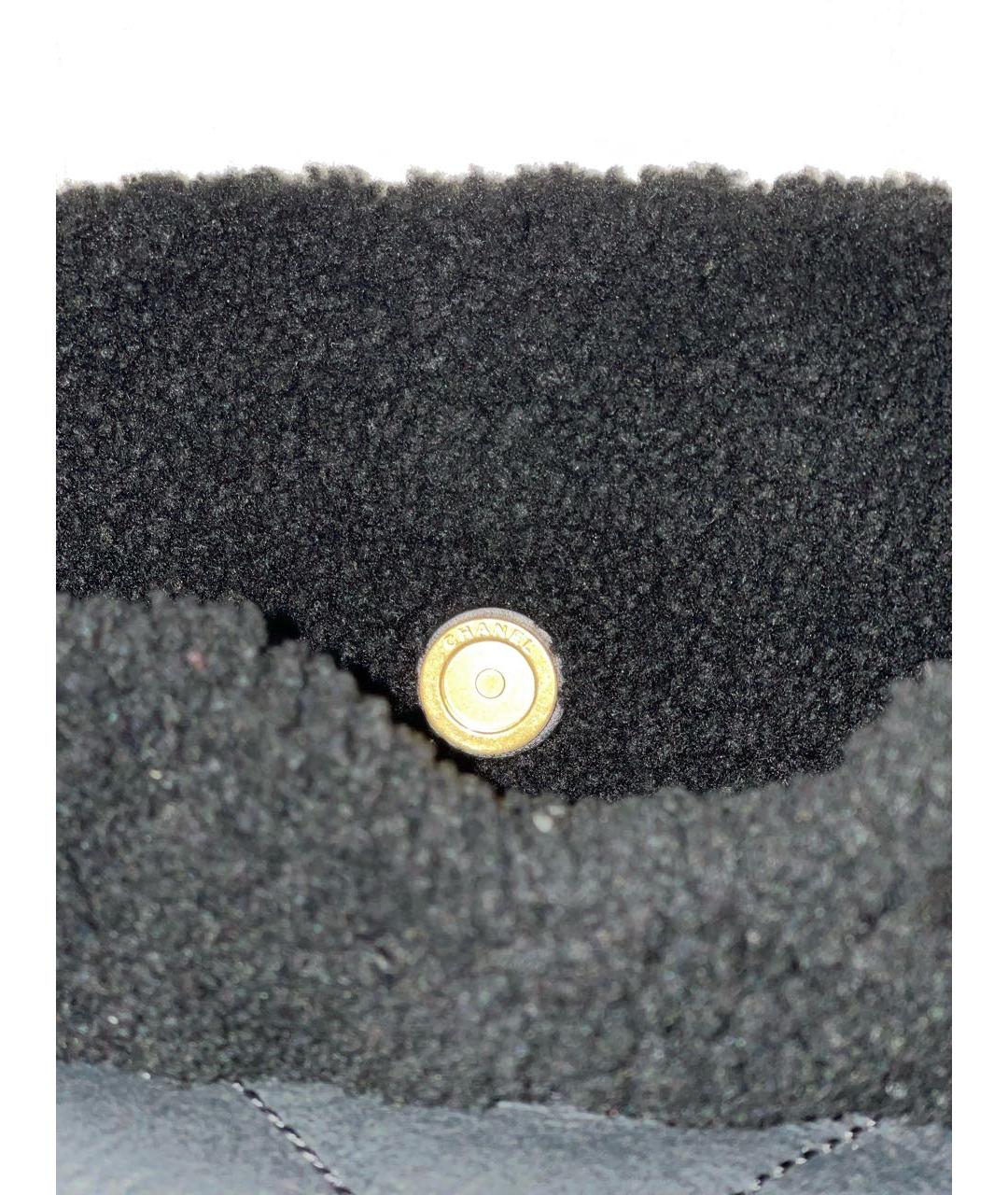 CHANEL Черная кожаная сумка тоут, фото 4