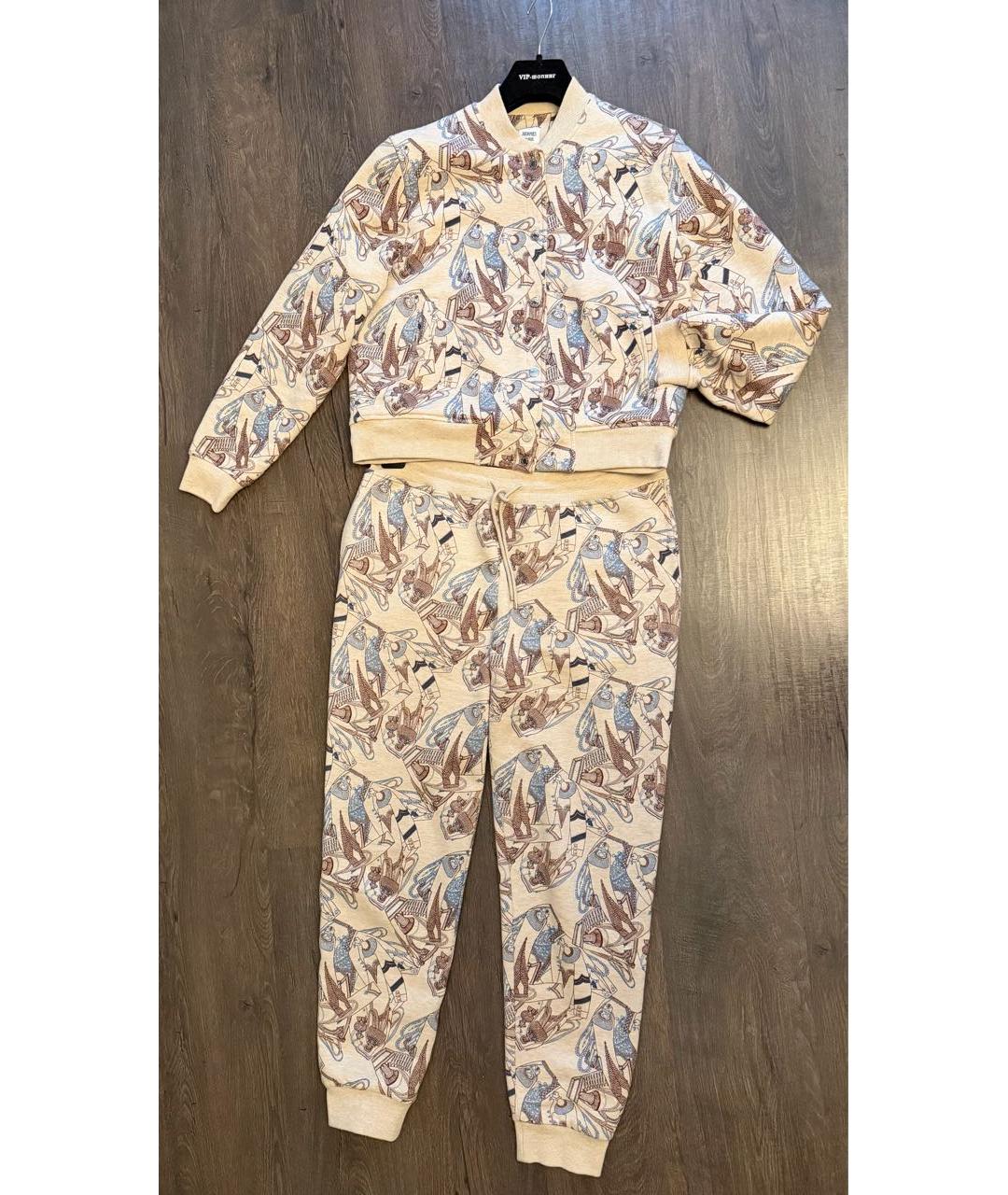 HERMES Мульти хлопковый костюм с брюками, фото 7