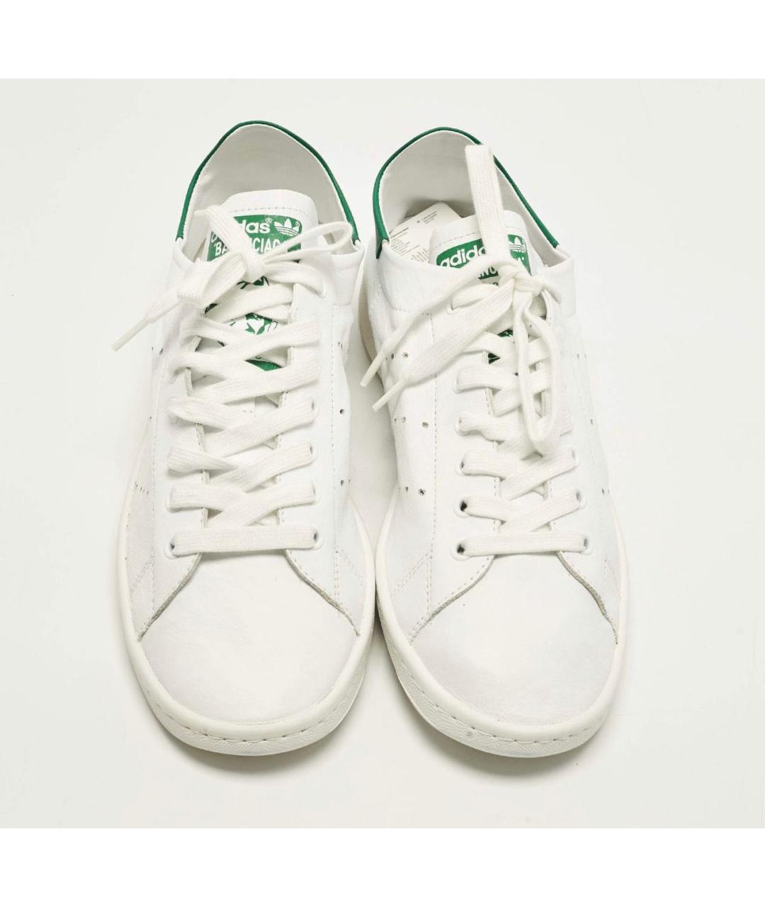 ADIDAS Белые кожаные низкие кроссовки / кеды, фото 4