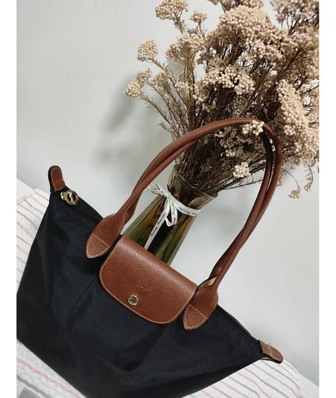 LONGCHAMP Черная сумка тоут, фото 8