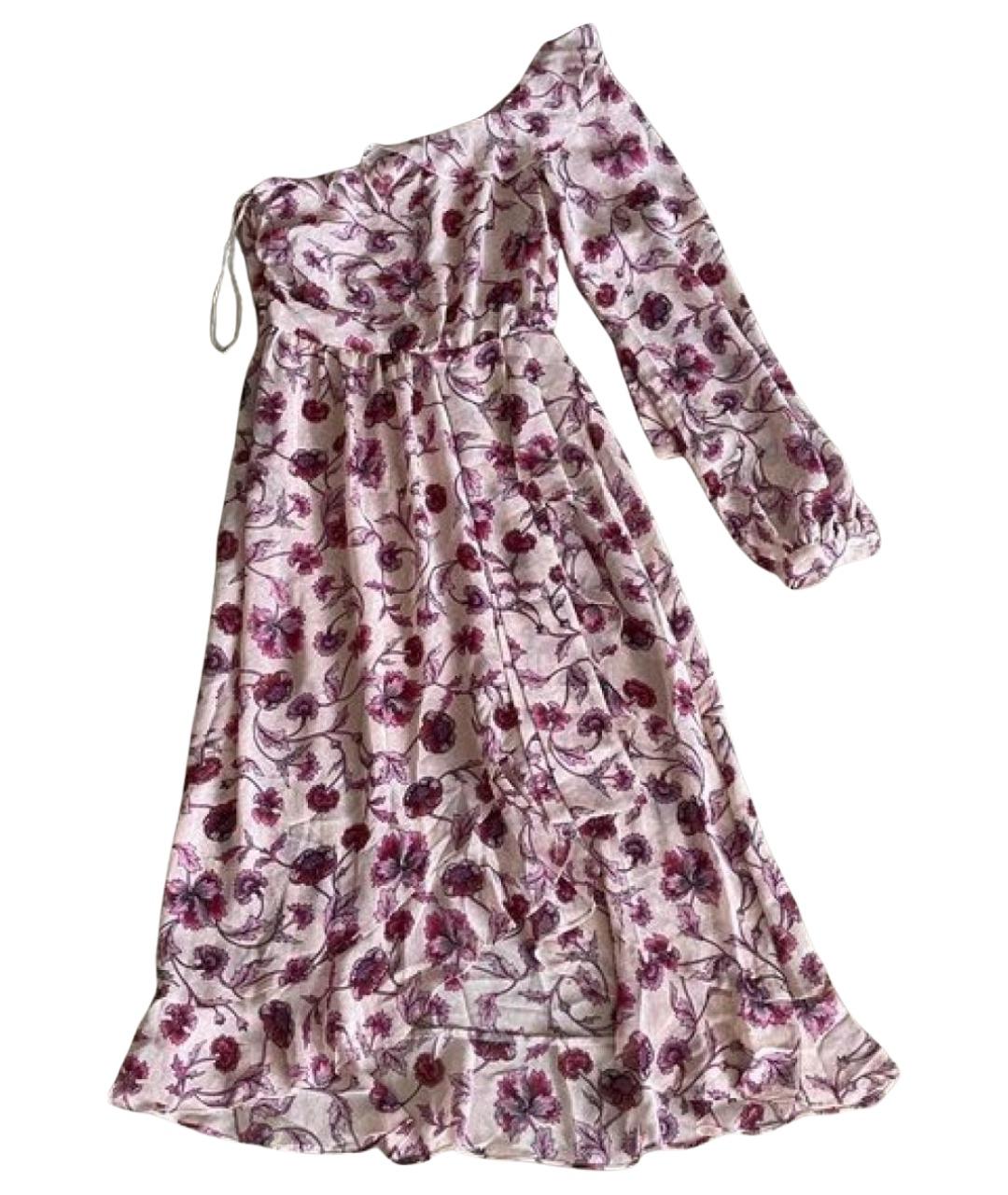 FOR LOVE AND LEMONS Розовое полиэстеровое коктейльное платье, фото 1