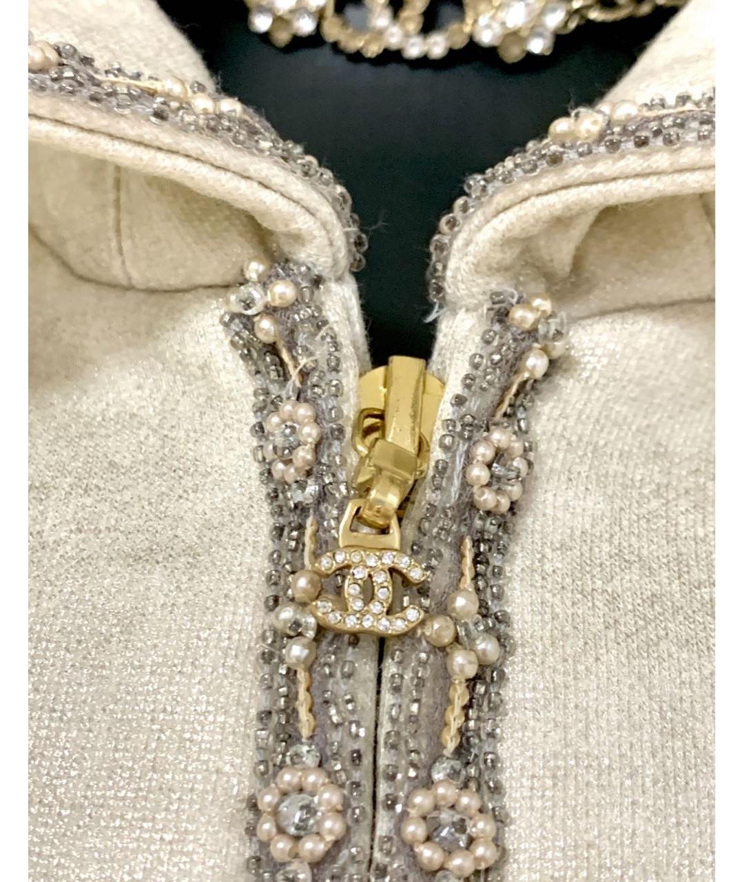 CHANEL Бежевая хлопковая куртка, фото 3