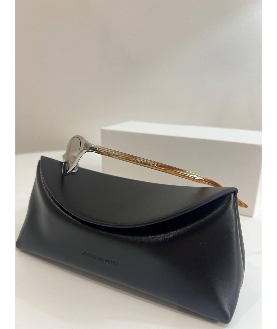 GENTLE MONSTER Коричневые пластиковые солнцезащитные очки, фото 5