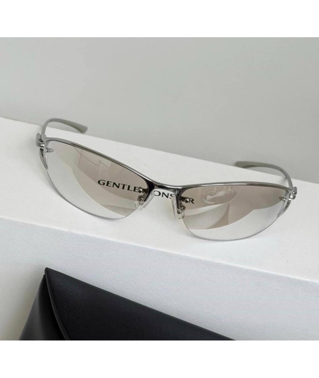 GENTLE MONSTER Серебряные металлические солнцезащитные очки, фото 2