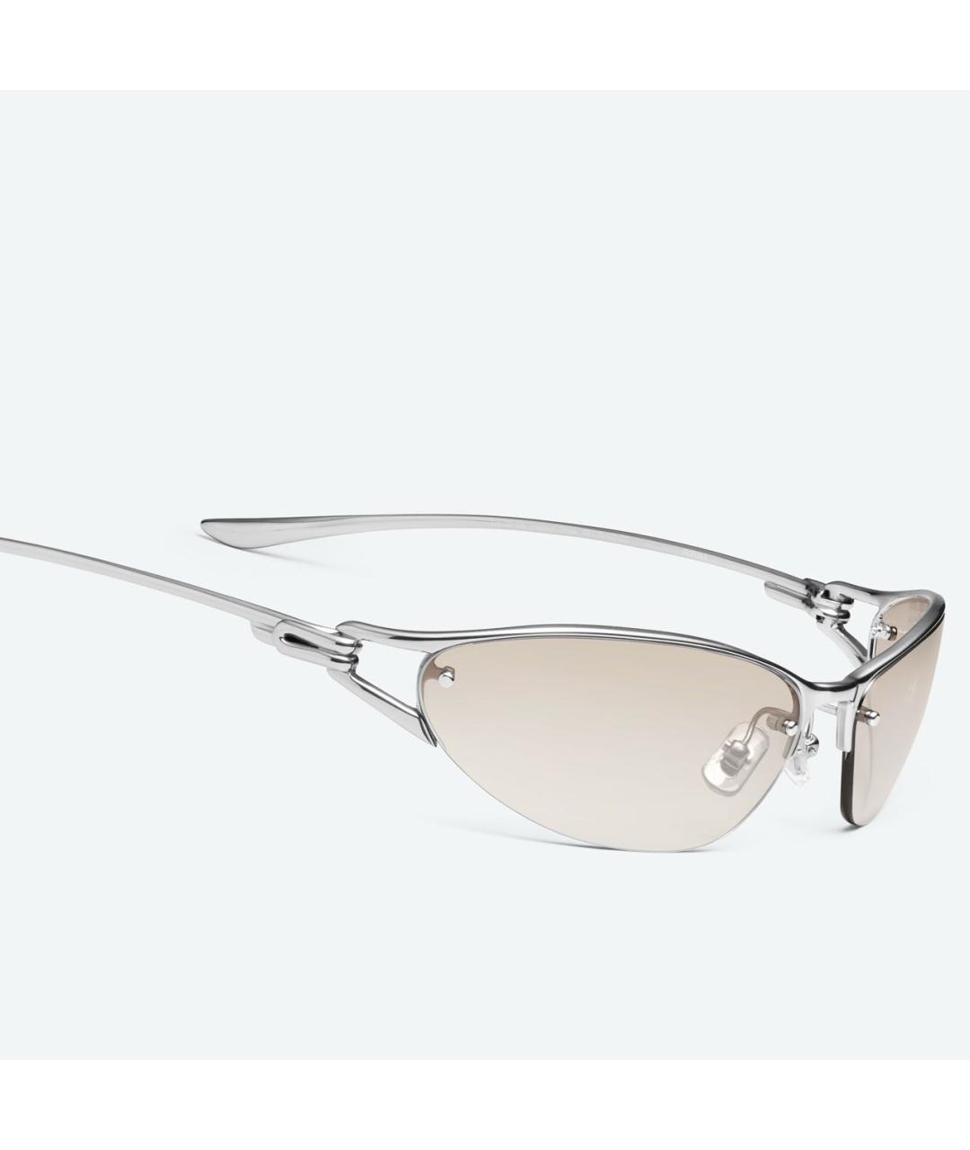 GENTLE MONSTER Серебряные металлические солнцезащитные очки, фото 5