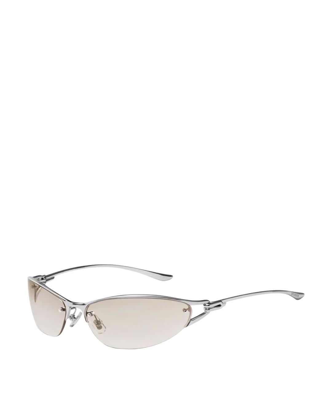 GENTLE MONSTER Серебряные металлические солнцезащитные очки, фото 1