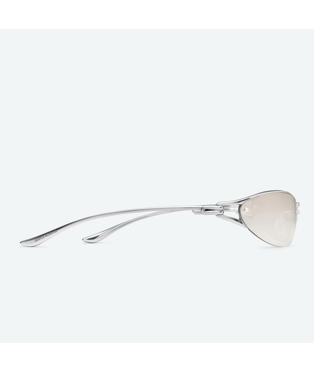 GENTLE MONSTER Серебряные металлические солнцезащитные очки, фото 3