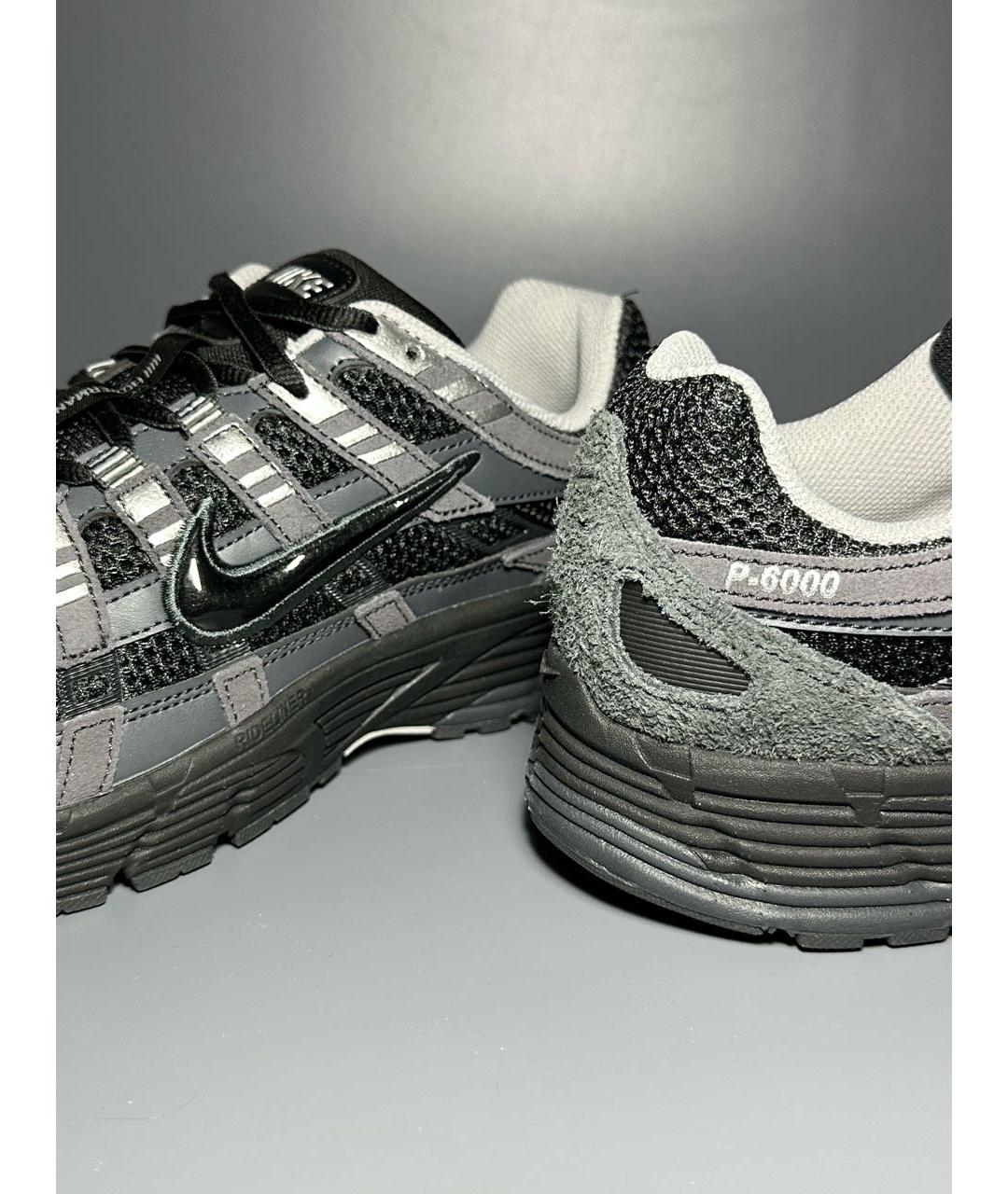 NIKE Черные синтетические низкие кроссовки / кеды, фото 6