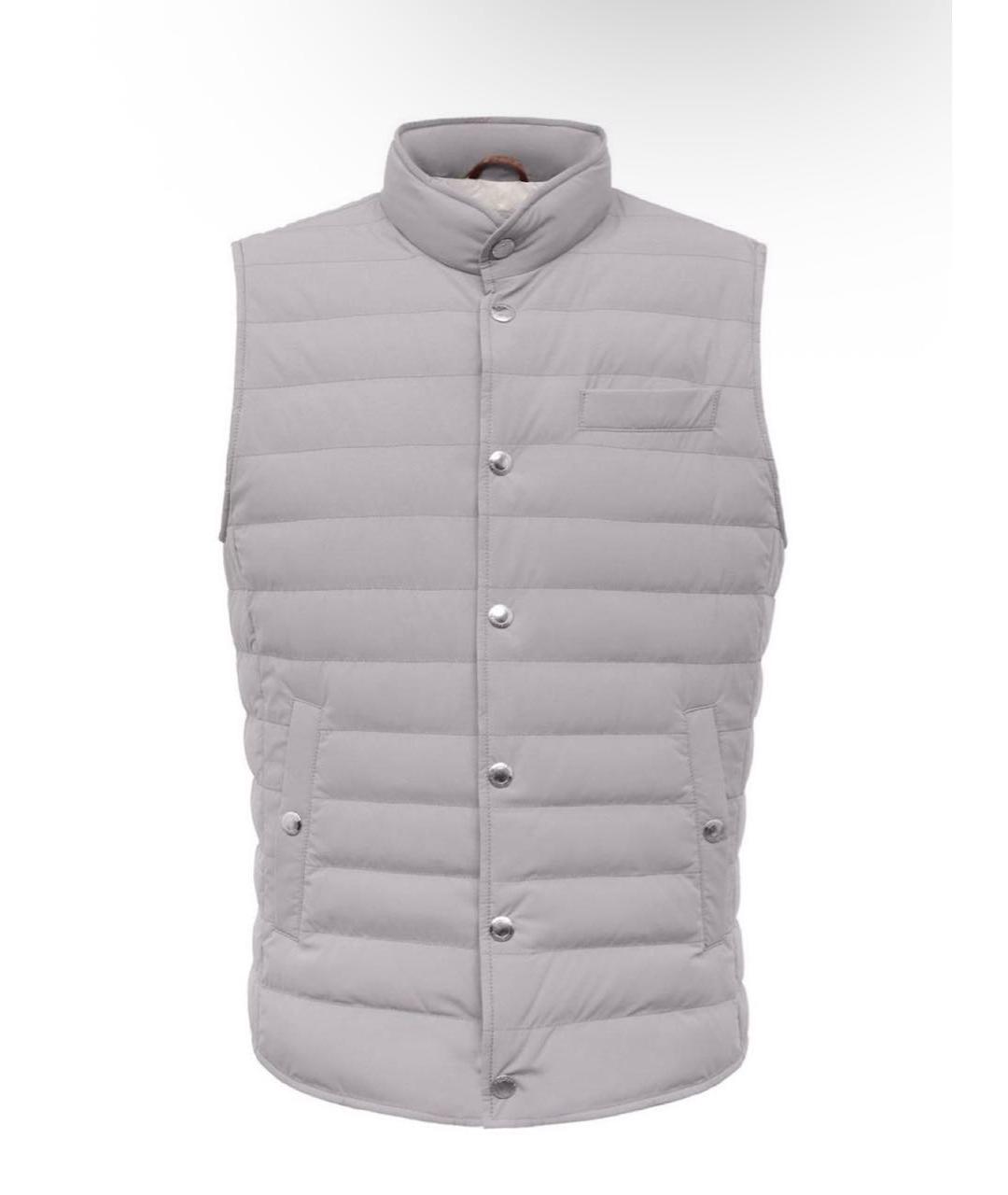 BRUNELLO CUCINELLI Серый жилет, фото 6