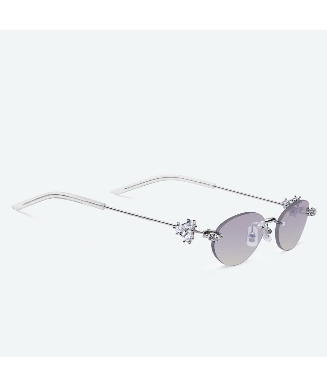 GENTLE MONSTER Серебряные металлические солнцезащитные очки, фото 6