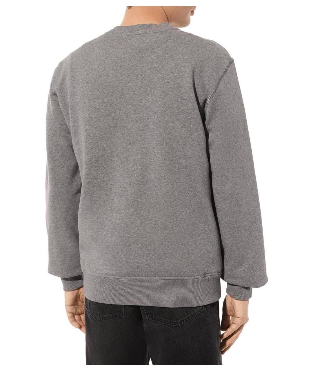 DOLCE&GABBANA Серый хлопковый джемпер / свитер, фото 6