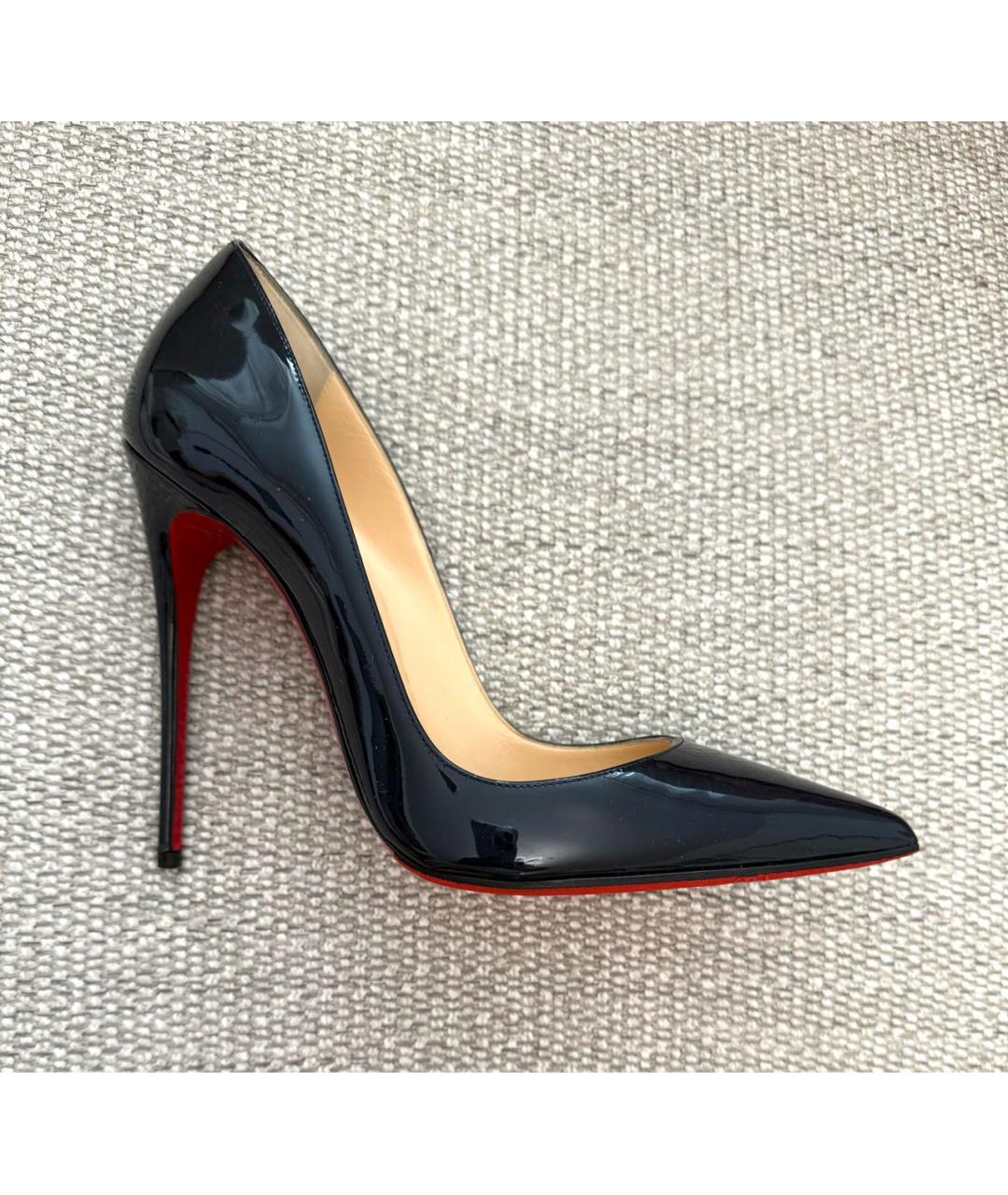 CHRISTIAN LOUBOUTIN Темно-синие туфли из лакированной кожи, фото 7