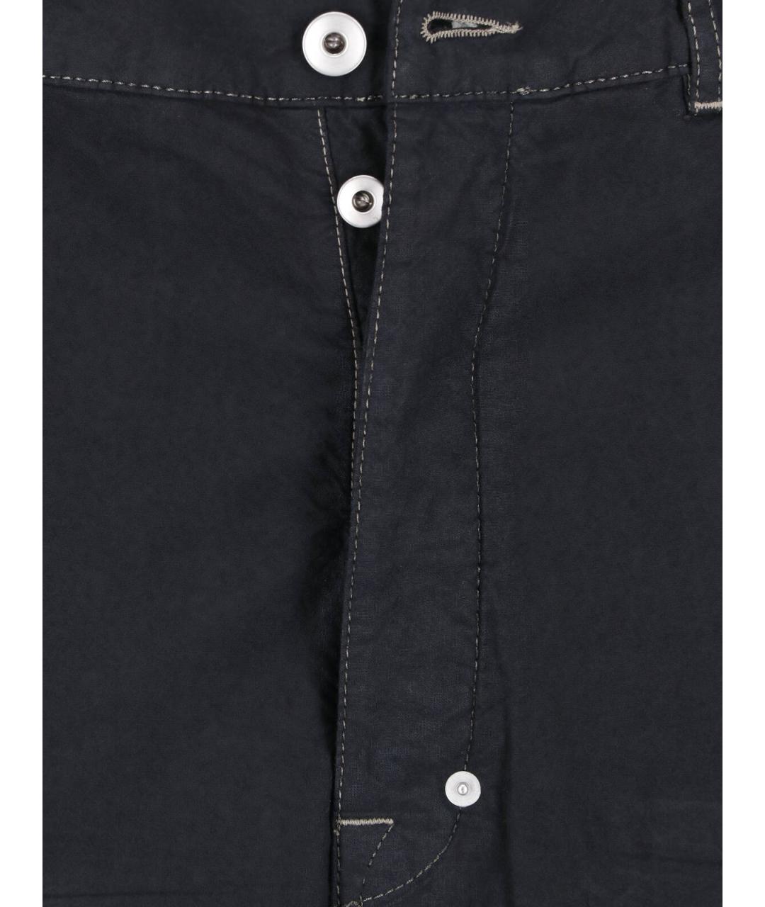 RICK OWENS Черные хлопковые прямые джинсы, фото 5