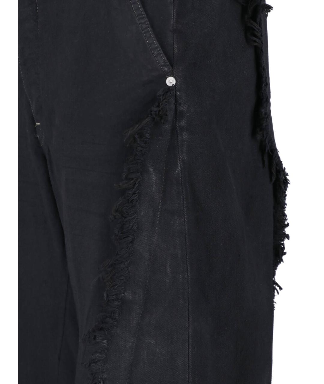 RICK OWENS Черные хлопковые прямые джинсы, фото 4
