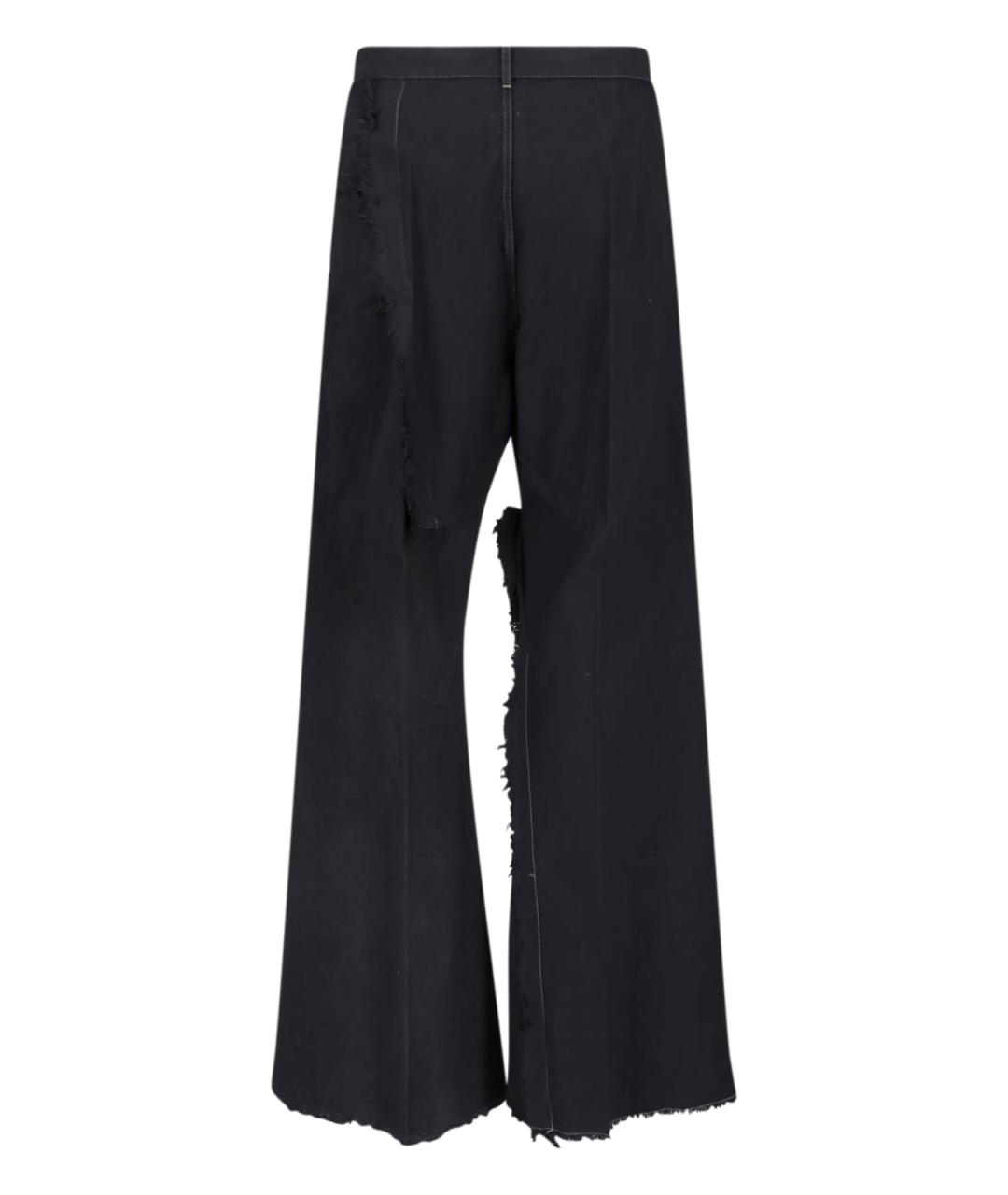 RICK OWENS Черные хлопковые прямые джинсы, фото 2